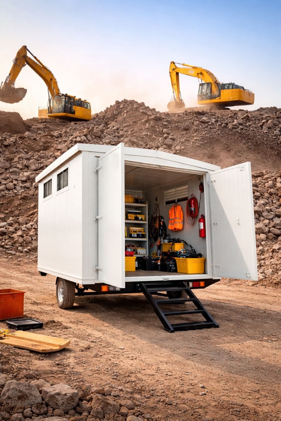 Minería y obra pesada — bodega móvil BARIBOX