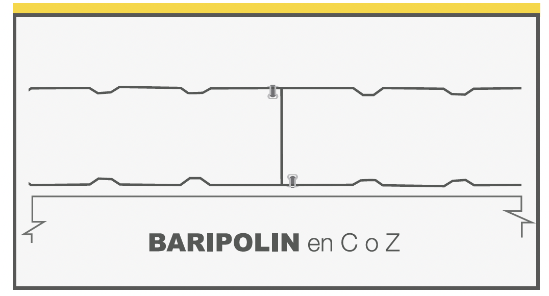 Fijación Bariwall sobre Baripolin en C o Z